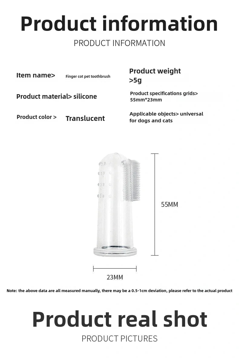 Pet Finger Cots Toothbrush